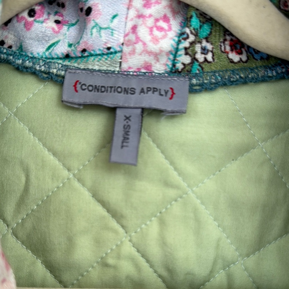 Green And Pink Patchwork Puffer Jacket - image 3